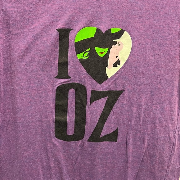 I 💜 oz wicked musical play shirt fitted JUNIORS - Picture 2 of 7